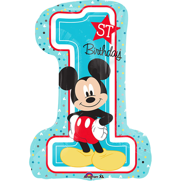 SUPERSHAPE MICKEY 1ST BIRTHDAY